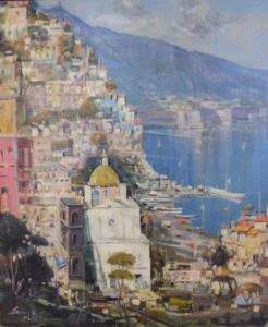 Mario Sanzone Impressionist Waterfront Cityscapes No Naked Walls