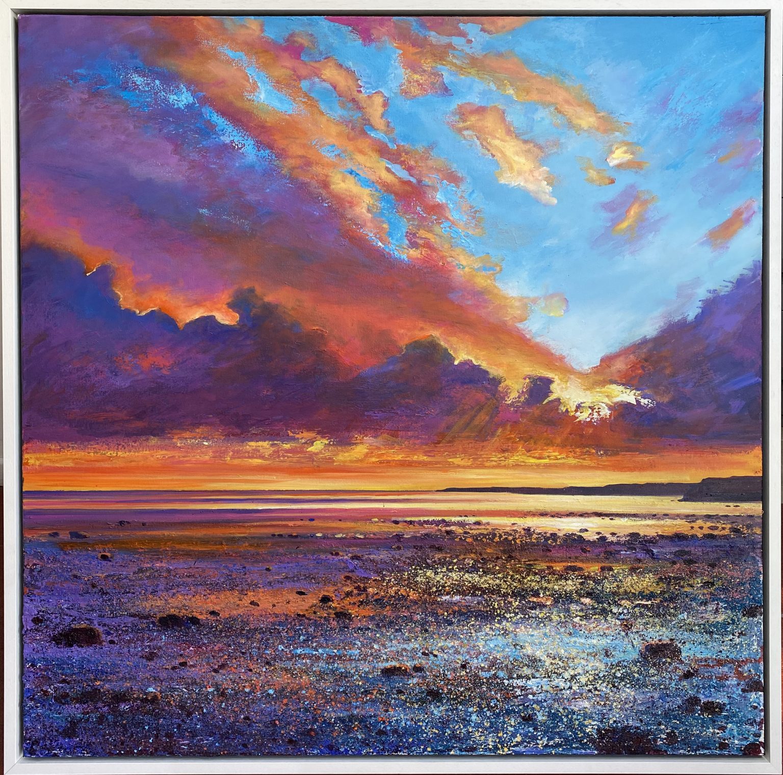 John Connolly Low Tide At Sunset Painting No Naked Walls