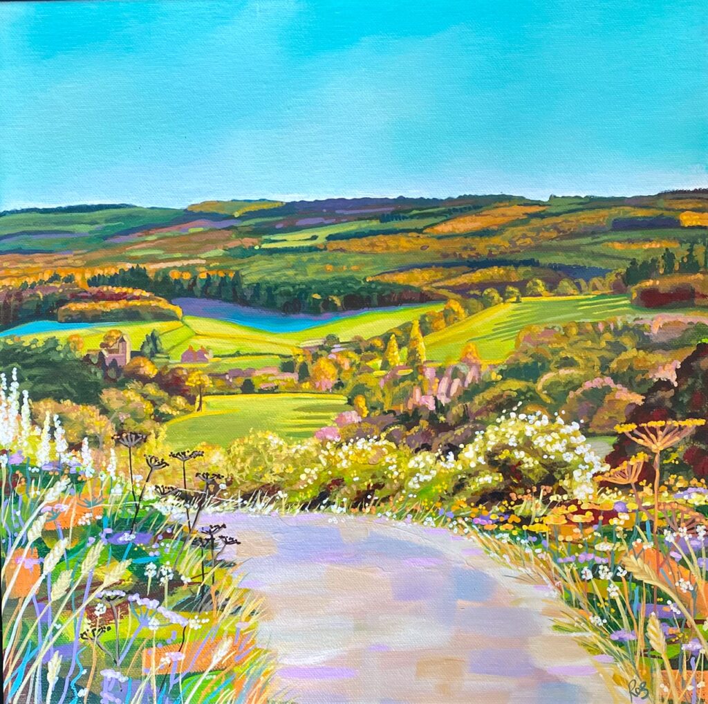 Roz Wilson Shere Bliss Surrey Landscape Painting No Naked Walls