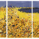 Sharon Withers Beach View Triptych abstract seascape for sale