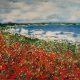 Poppies to the Bay unframed