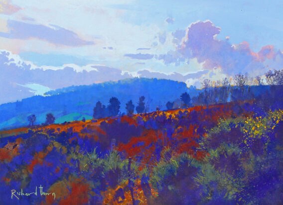 Richard Thorn Silver Lining modern landscape painting for sale