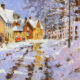 John Haskins The Thaw Sets In traditional snow art for sale