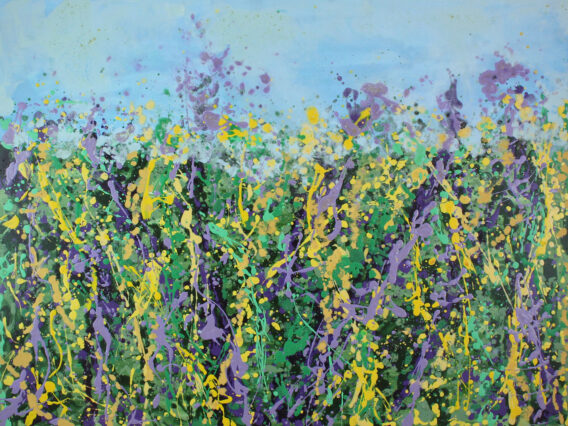 Sharon Withers Wild Garden II floral meadow painting
