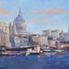 John Hammond Soft Light Across The Thames painting for sale