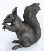Suzie Marsh Rufus Squirrel copper resin sculpture art for sale