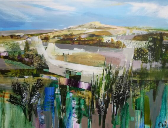 Celia Wilkinson Time To Breathe contemporary hill art for sale