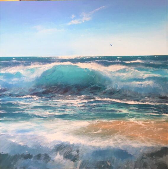 Howard Birchmore Into The Blue seascape painting for sale