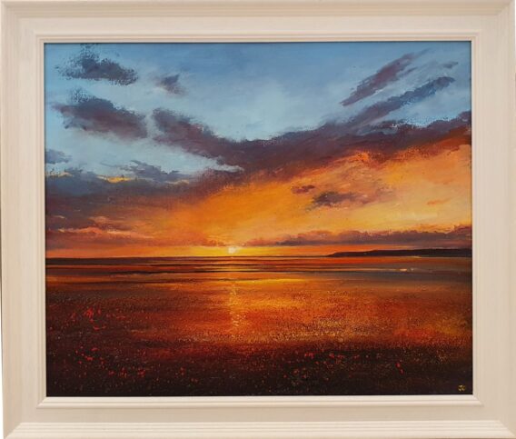 John Connolly Compton Bay framed Isle of Wight painting for sale