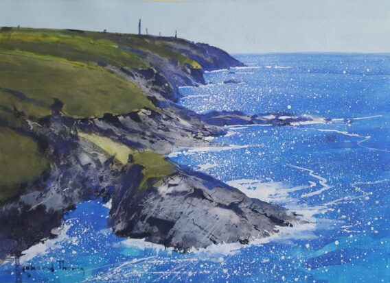 Richard Thorn Cornish Coast watercolour painting