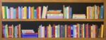 Ali Mourabet Library II colourful illusion painting for sale