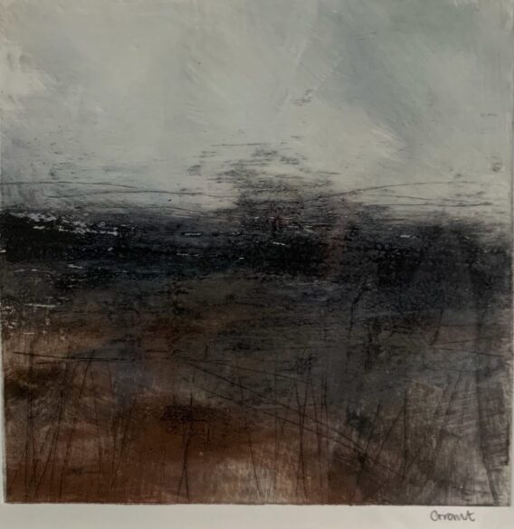 Carol Grant After The Rain minimalist grey art print