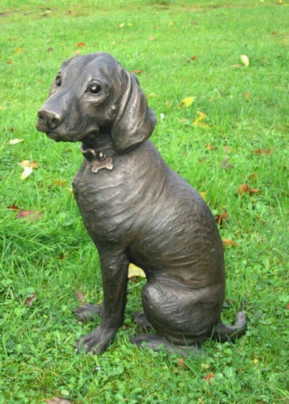 Suzie Marsh Ruger German Shorthaired Pointer Puppy dog sculpture