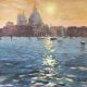 John Hammond A Venice Evening sunset painting