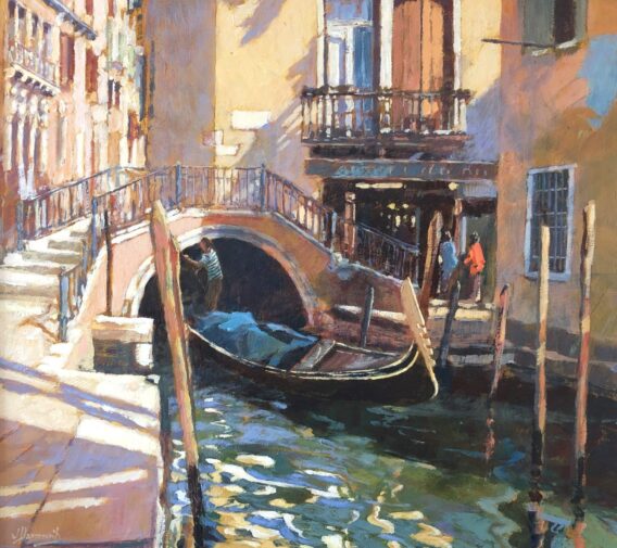 John Hammond Dreaming of Venice canal painting