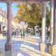 JH04 17 Spring Montpellier 30x26cm painting