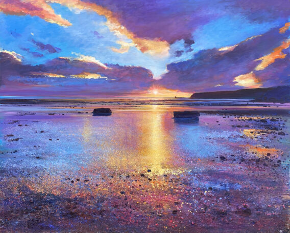 John Connolly Bay of Dreams colourful sunset beach art