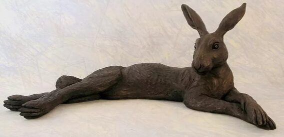 Suzie Marsh Large Reclining Hare