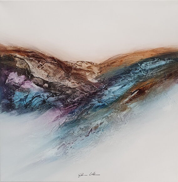Gisela Ueberall Twilight Mountains 22023 buy abstract art