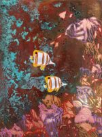 Paul Fearn Butterfly fish sea themed art for sale