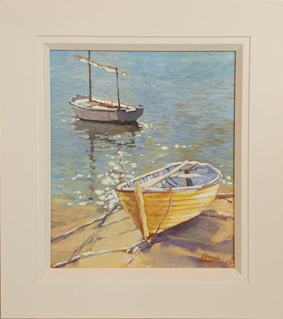 John Hammond The Yellow Boat framed