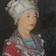 The Headdress Miao Shen Ming Cun 70x50cm