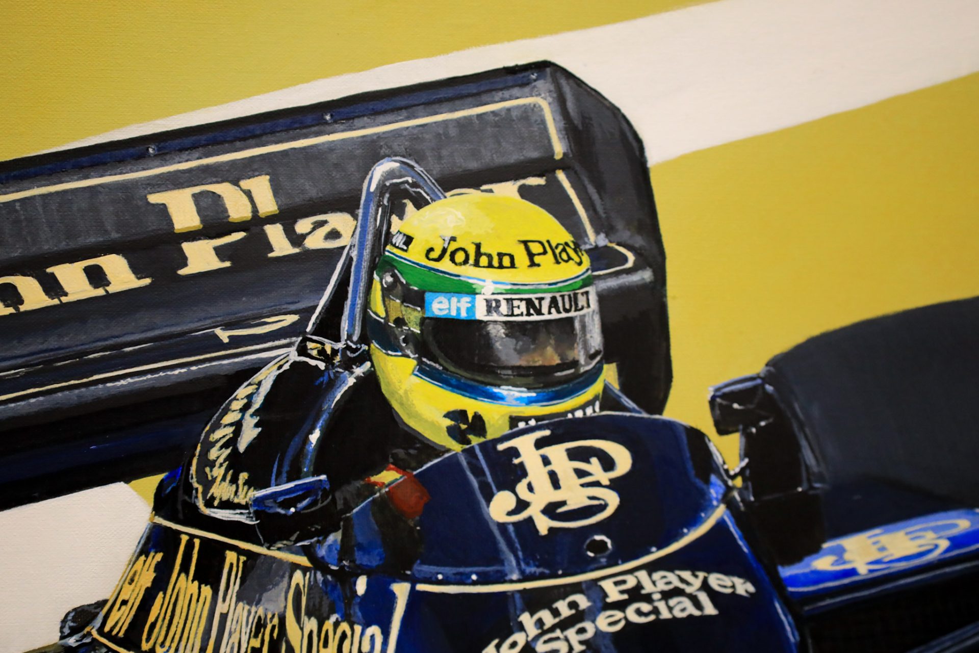 James Stevens Ayrton Senna 97T Lotus art - No Naked Walls