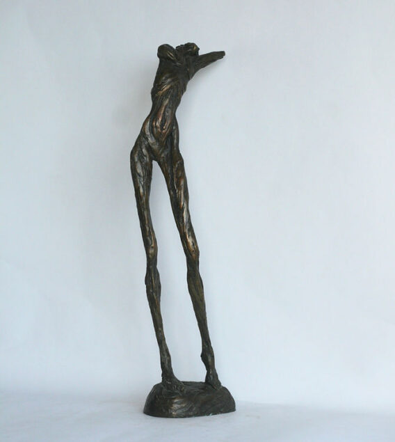 Malindi Abstract Figurative figure in bronze by Elisabeth Hadley