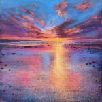 Blazing Skies II seascape painting by John Connolly