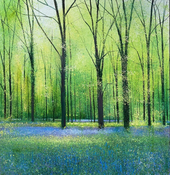 The Blues John Connolly bluebell painting