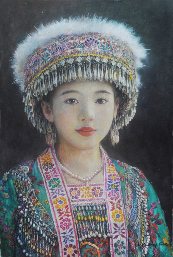 Emerald Beauty Miao Tribe 75x50cm 5