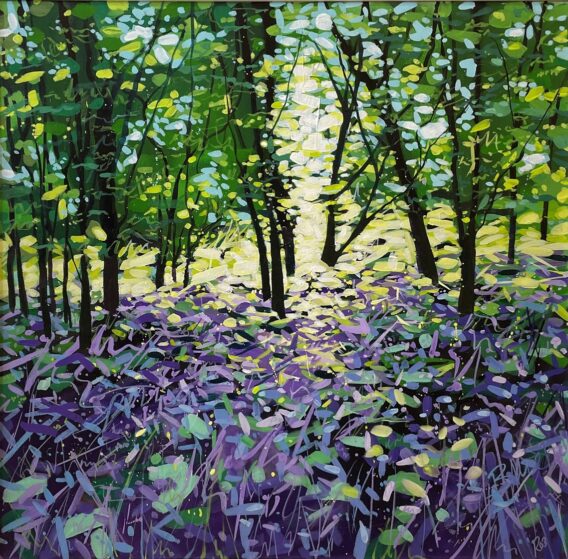 Healing Bluebells Roz Wilson unframed