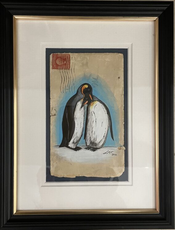 King Penguins framed