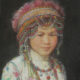 Bashful beauty Miao Tribe 46x60cm