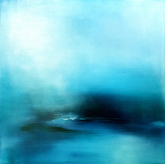 Blue 40x40 Wisdom Beckons