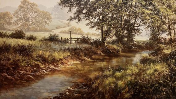 David Dipnall Morning By The Stream Print