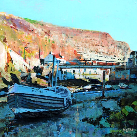 In shadow, Staithes Lf