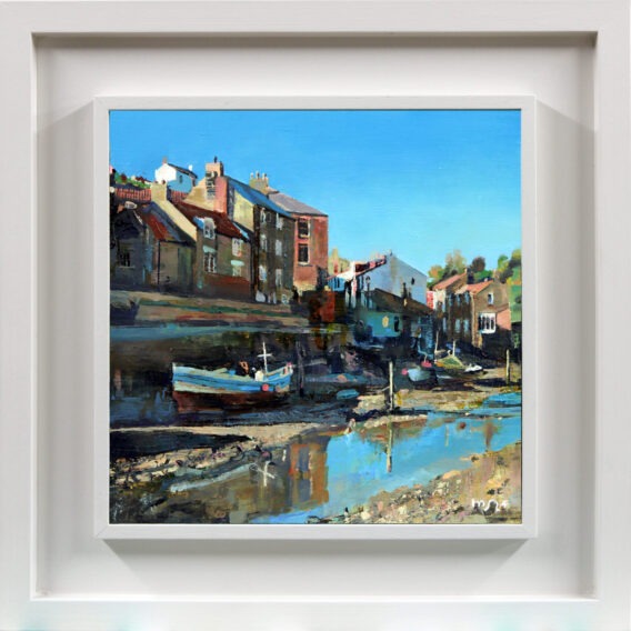 Low tide, Staithes framed