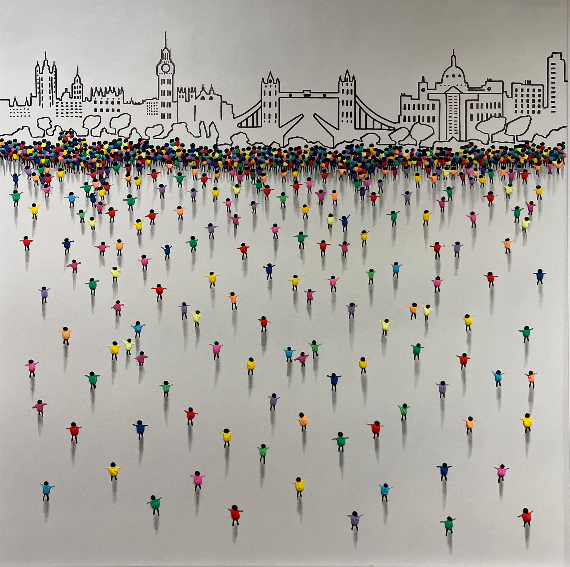 JA London skyline funtime unframed