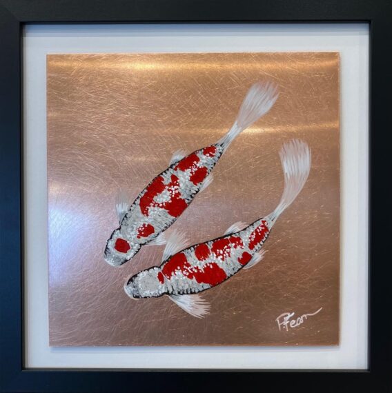 red_and_white_koi_framed_paul_fearn