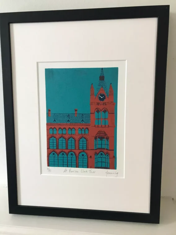 St Pancras Clocktower framed