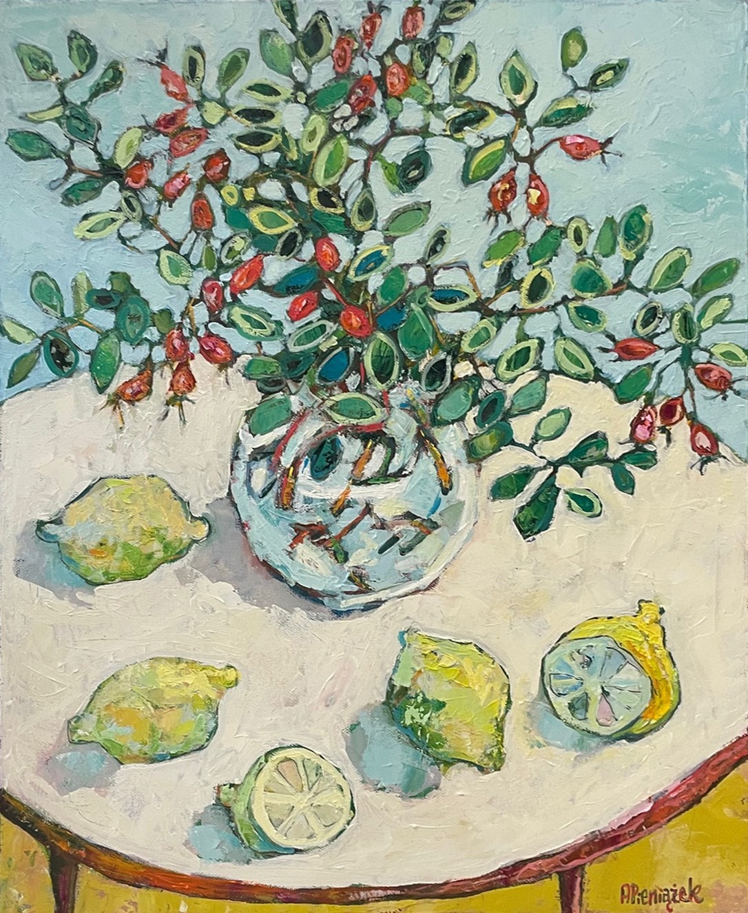 Rosehip Ania Pieniazek unframed