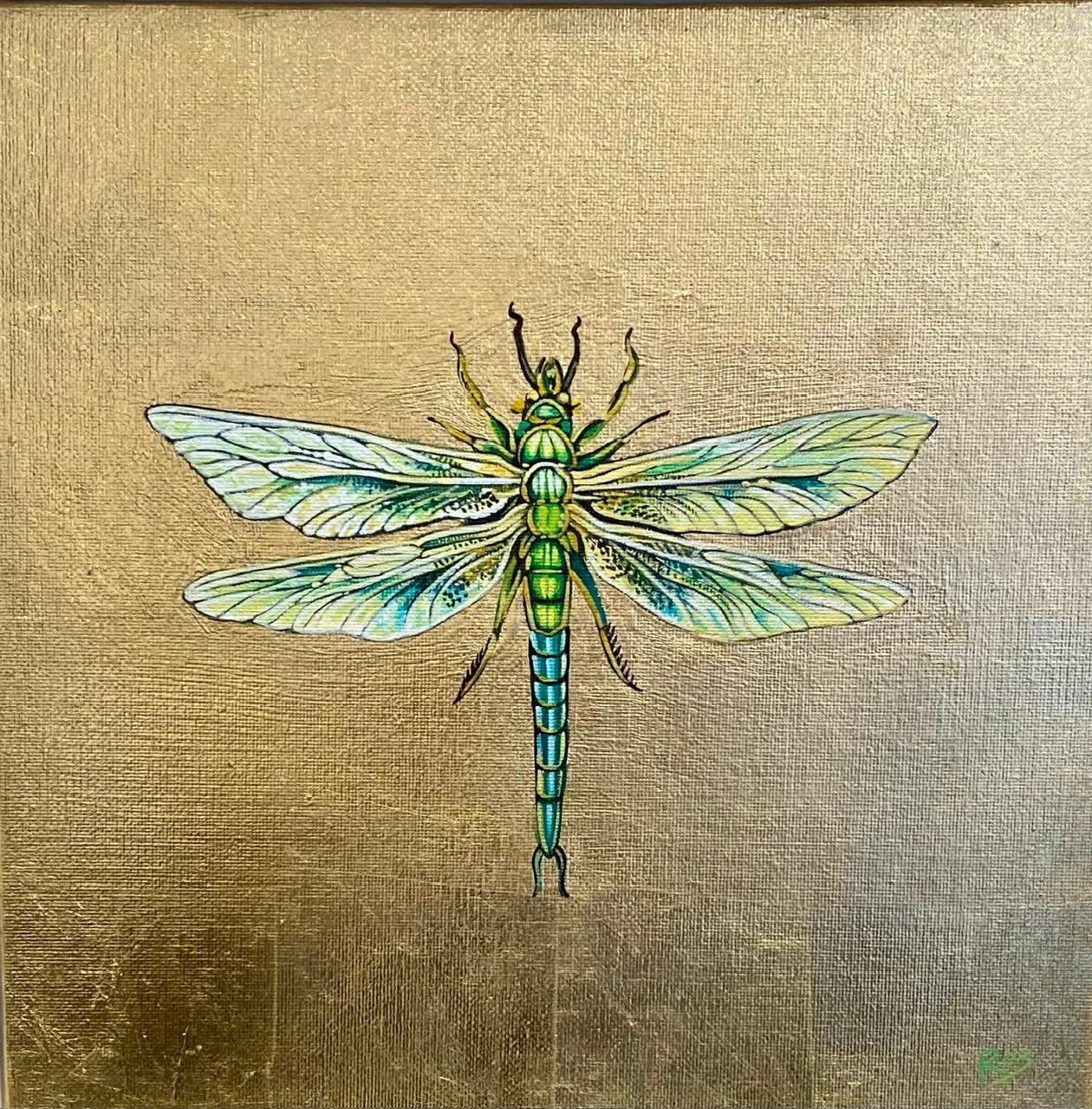 William Morris Inspired Dragonfly Roz Wilson