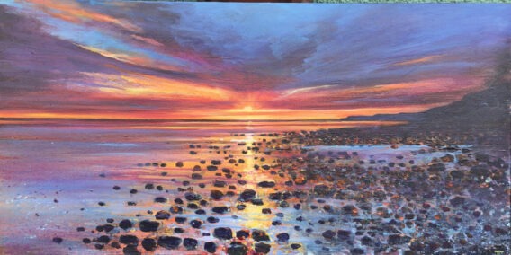 Sunrise at low tide
