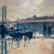 John Hammond Soft Light on the Thames unframed