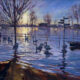 John Hammond The Light Across the River unframed