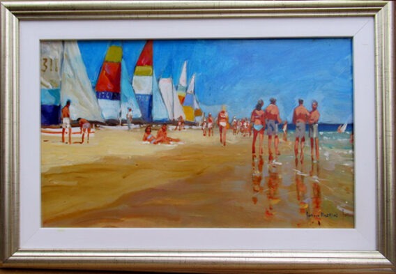 Hi and Dry South of France Haskins framed