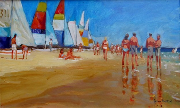 Hi and Dry South of France Haskins unframed