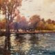 River Approach Stratford John Hammond painting