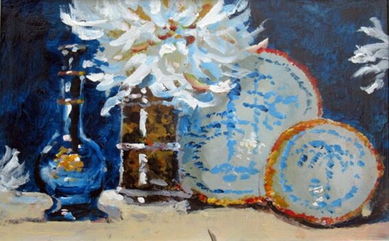 The Russian scent bottle Haskins unframed